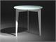 Table basse rond en acier et verre Nordic in Jour