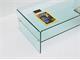 Curved Glass Small Table with shelf Accademia in Living room