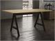 Tavolo in legno e metallo Iron in Giorno