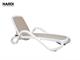 Sunbed WHITE with armrests Alfa in Outdoor