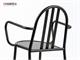 Mallet Stevens chaise avec accoudoirs en métal laqué in Jour