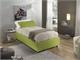 Sommier upholstered single bed with container in Bedrooms