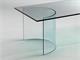 Curved crystal small table Ying Yang in Living room