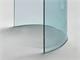 Bases in curved glass for crystal table Tao in Living room