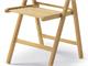 Folding wooden chair Bas in Living room