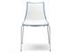 White structure chair Zebra Bicolore  in Living room