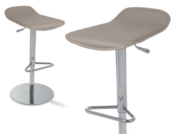 Burano stool covered in bonded leather or genuine leather