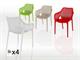 Plastic seat in polypropylene FLO in Chairs