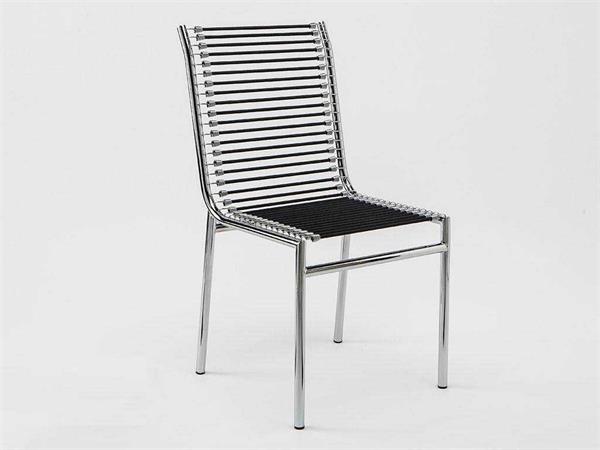 René Herbst 303 chair with metal structure with elastic strings