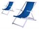 Chaise longue de plage en aluminium Relax in Transats et chaises longues