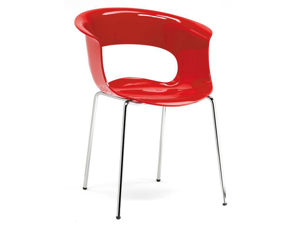 Sedia policarbonato trasparente design