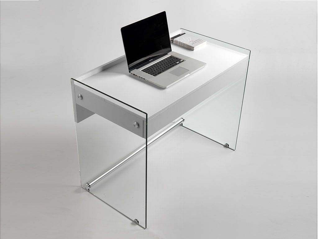MyDesk scrivania per computer in vetro