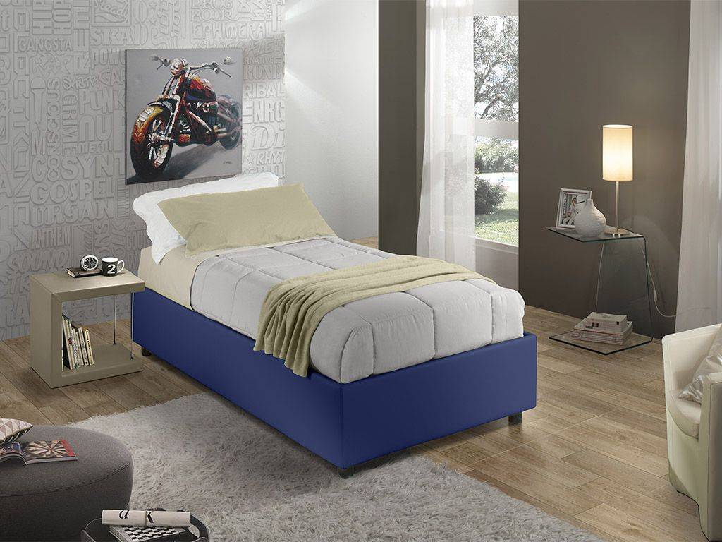 Letto singolo con contenitore apertura laterale Sunny V1