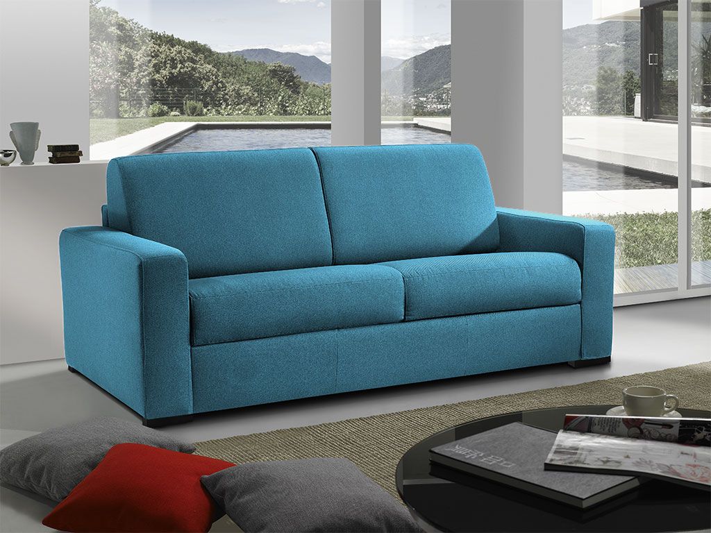 Sofa Bed 3 Seats Modern Fabric