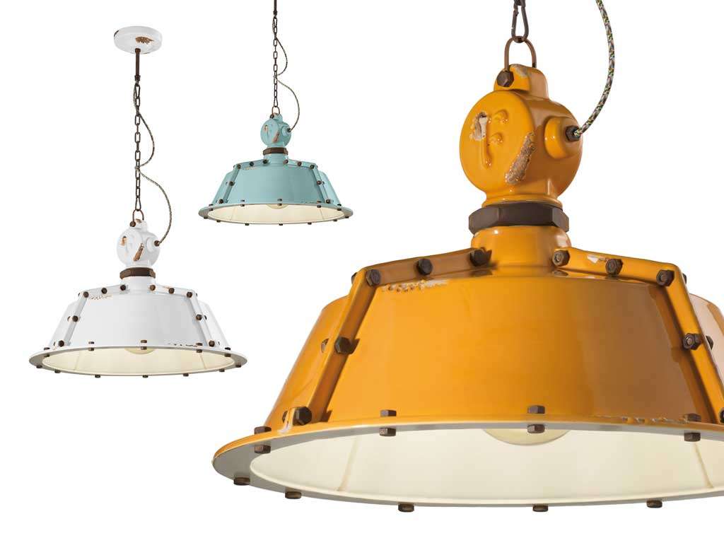 Vintage shop nautical lamps