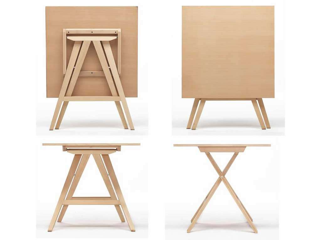 Tavolo pieghevole legno - tavolo richiudibile - Enea