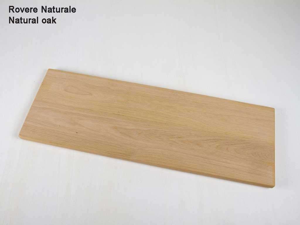 Mensola da parete in legno massello d tiglio finitura naturale L60xPR22xH22  cm Made in Italy