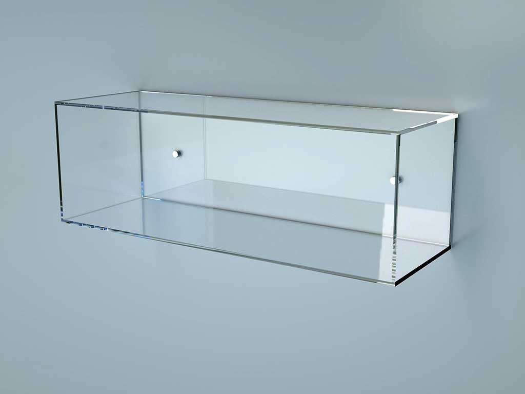 Vitrine cylindrique transparente plexiglass