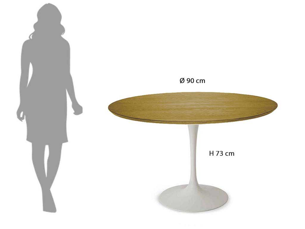 90cm round dining table Turban
