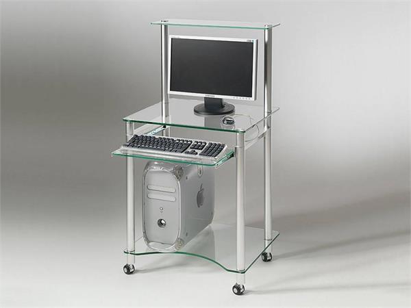 Schreibtisch für Computer aus Glas Compact