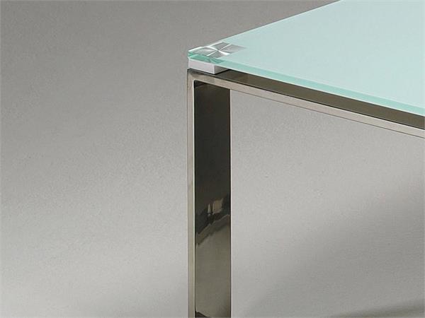 Table basse de salon en verre Stain