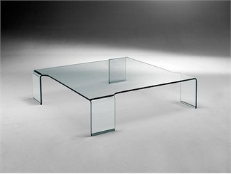 Tischchen aus gebogenem Glas Box