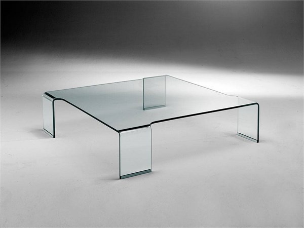 Curved glass small table Box