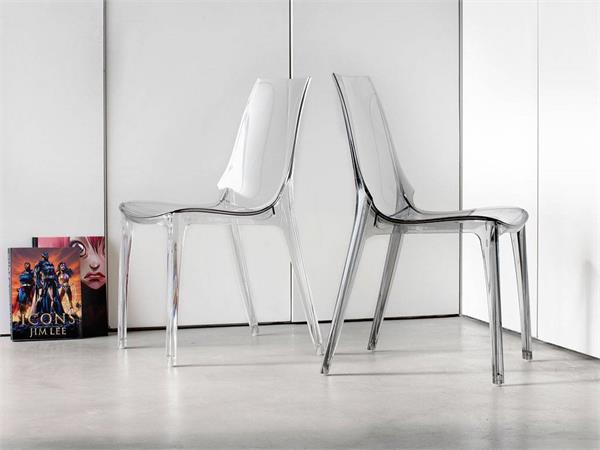 Clear plastic chair Vanity Chair
