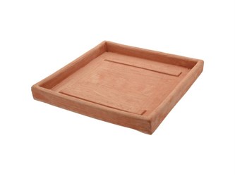 Sottovaso quadrato 074 sottovaso in terracotta