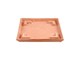 Square flowerpot holder Formicaio 077 terracotta flowerpot holder in Pot holders and bottoms