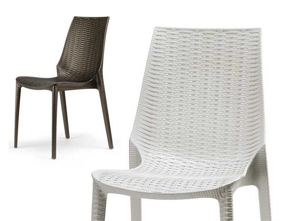 Crossed polypropylene chair Lucrezia 