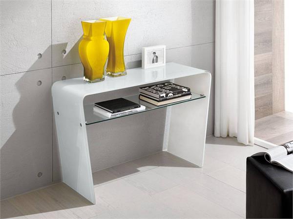 Consolle in vetro curvato Frost