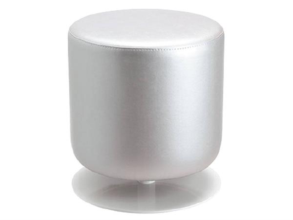 Swivel pouf in steel Fat