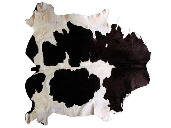 Natürliche Leder Weiß/Schwarz Teppich