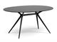Crystal and steel oval table Metropolis 150  in Dining tables