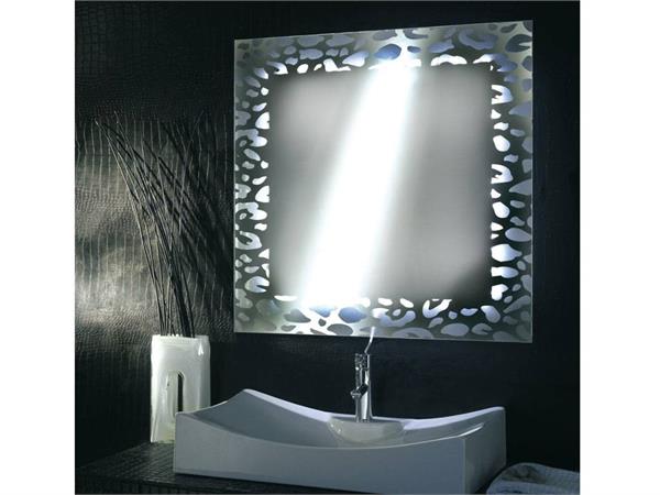 Specchio retro illuminato arredo bagno LEOPARD