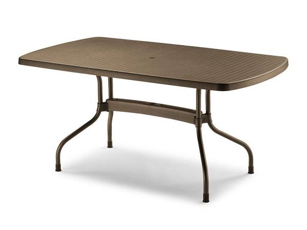 Outdoor rectangular little table 160x90 in polypropylene Olimpo