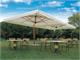 Wood double outdoor wooden umbrella in Outdoor umbrellas