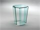 Coffee table in curved glass Tecla in Coffee tables