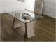 Jump Vetro metal and glass table in Dining tables