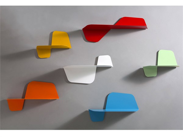 Metal coloured shelf Flap