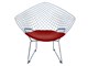 Bertoia Diamond Sessel aus verchromtem Metall in Sessel