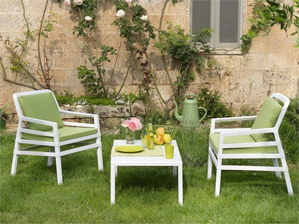 Outdoor Armchair WHITE Aria 