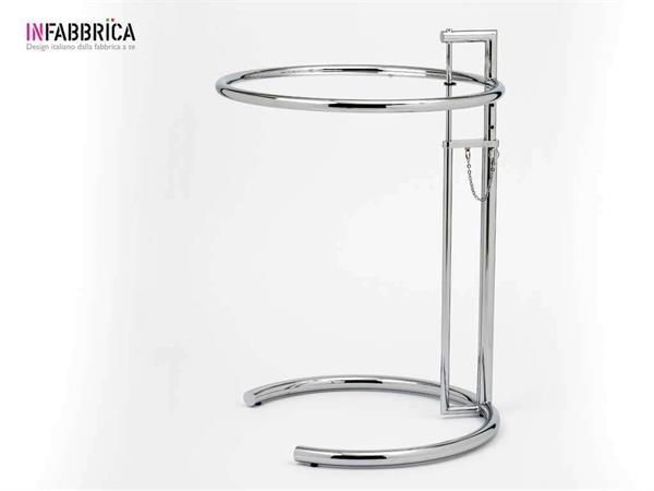 Eileen Gray small table in metal and glass