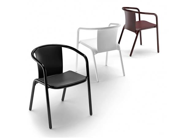 Chair with structure in aluminium Maré 