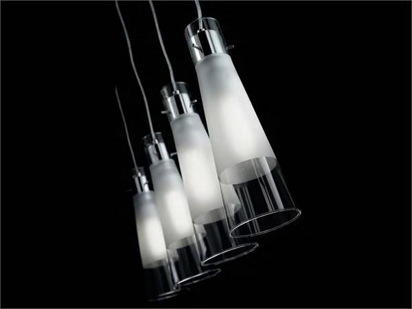 Kuky Clear SP1 hanging lamp with diffusor in glass