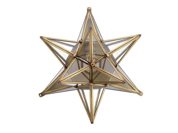 Stella Lamp applique in Brass