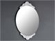Specchio ovale con cornice in vetro granigliato Maleficent in Specchi Bagno