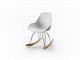 Design Rocking chair Diamond Dimple Closed  in Chairs