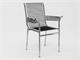 René Herbst 304 Sessel mit Struktur aus Metall mit Armlehnen und elastischen Schnüren in Stühle
